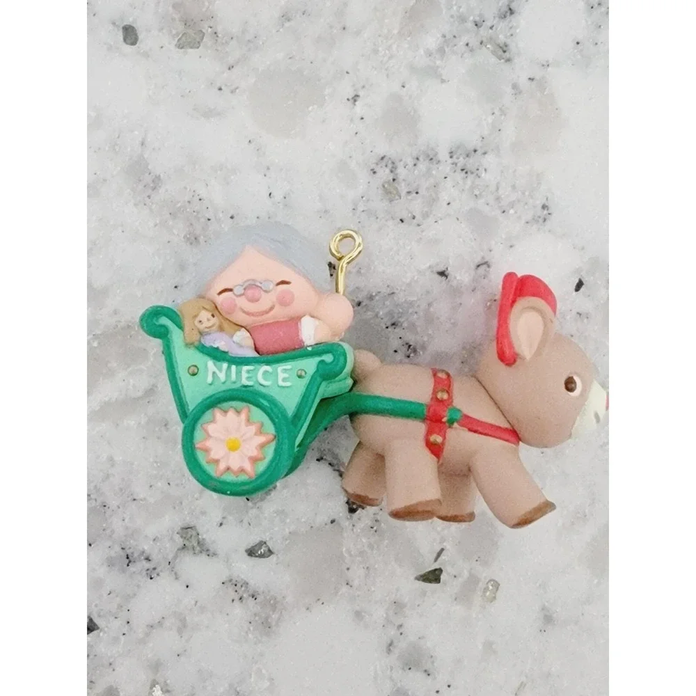 Hallmark‎ Keepsake Ornament Niece 1994 Reindeer Sleigh Grandma QX554-3 Vintage